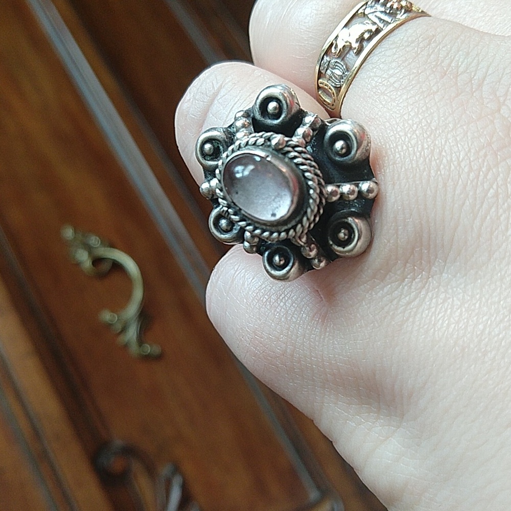 Gorgeous poison ring sterling silver 925 taxco njd vintage adjustable